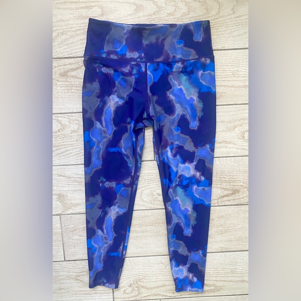 Blue Camouflage Sport Leggings